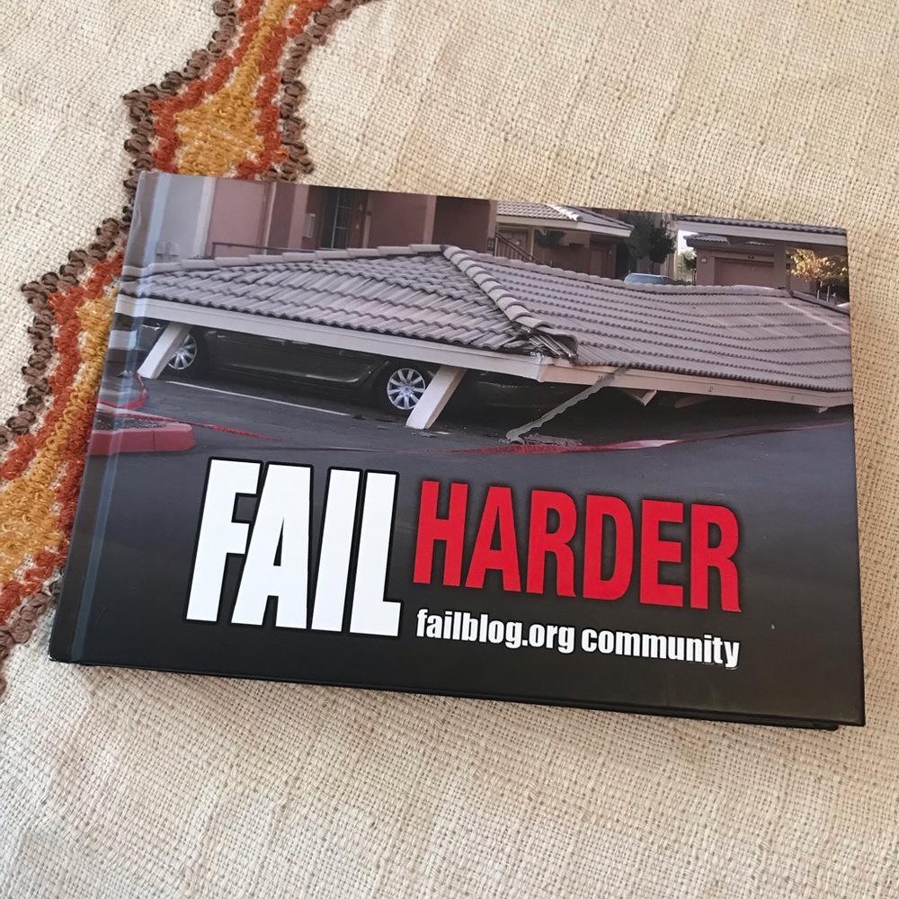 Fail Harder Funny Coffee Table Book